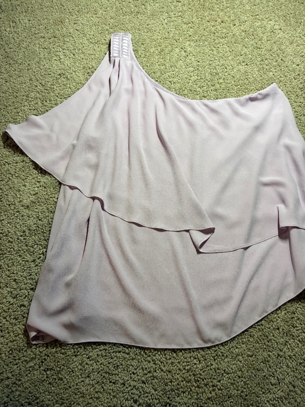 women’s lavender purple one shoulder top